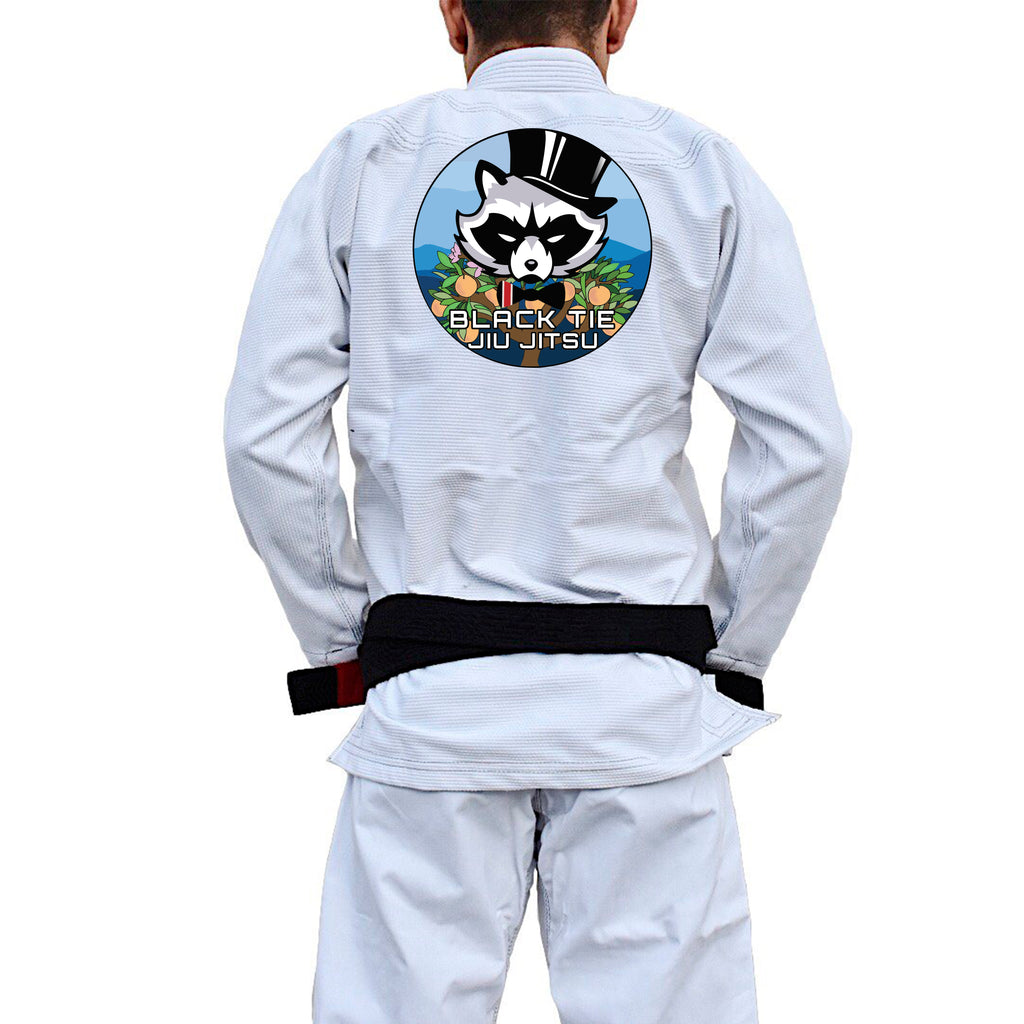Black Tie BJJ Academy Kids Gi - White #946 A