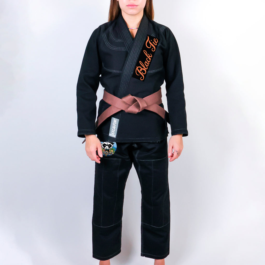 Black Tie BJJ Academy Women's Gi - Black #946 A