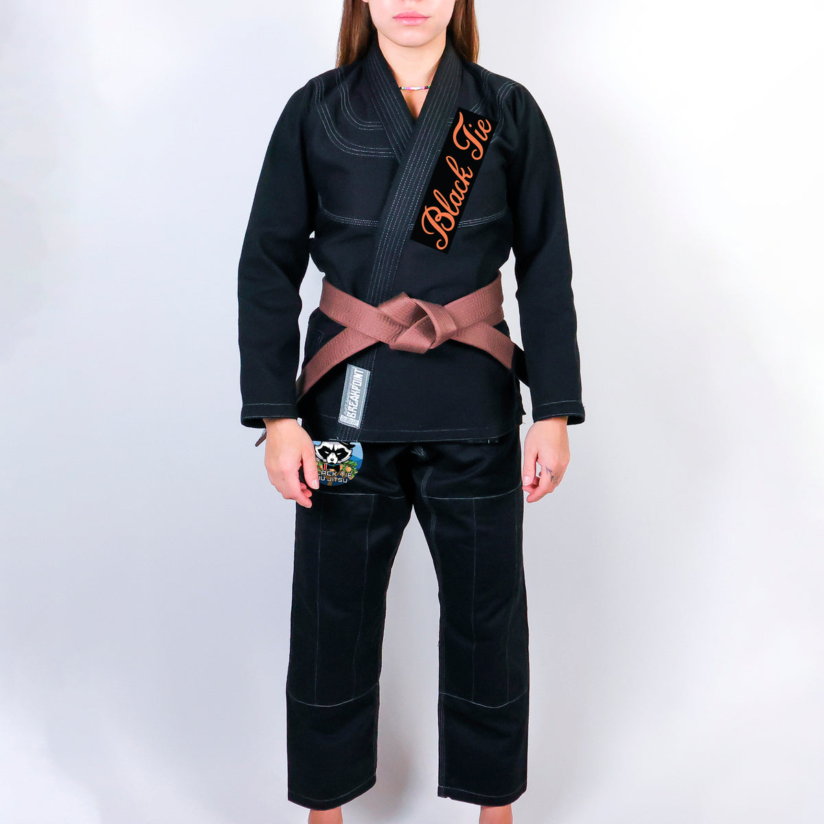 Black Tie BJJ Academy Women's Gi - Black #946 A