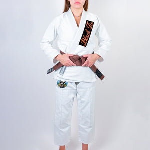Black Tie BJJ Academy Women's Gi - White #946 A