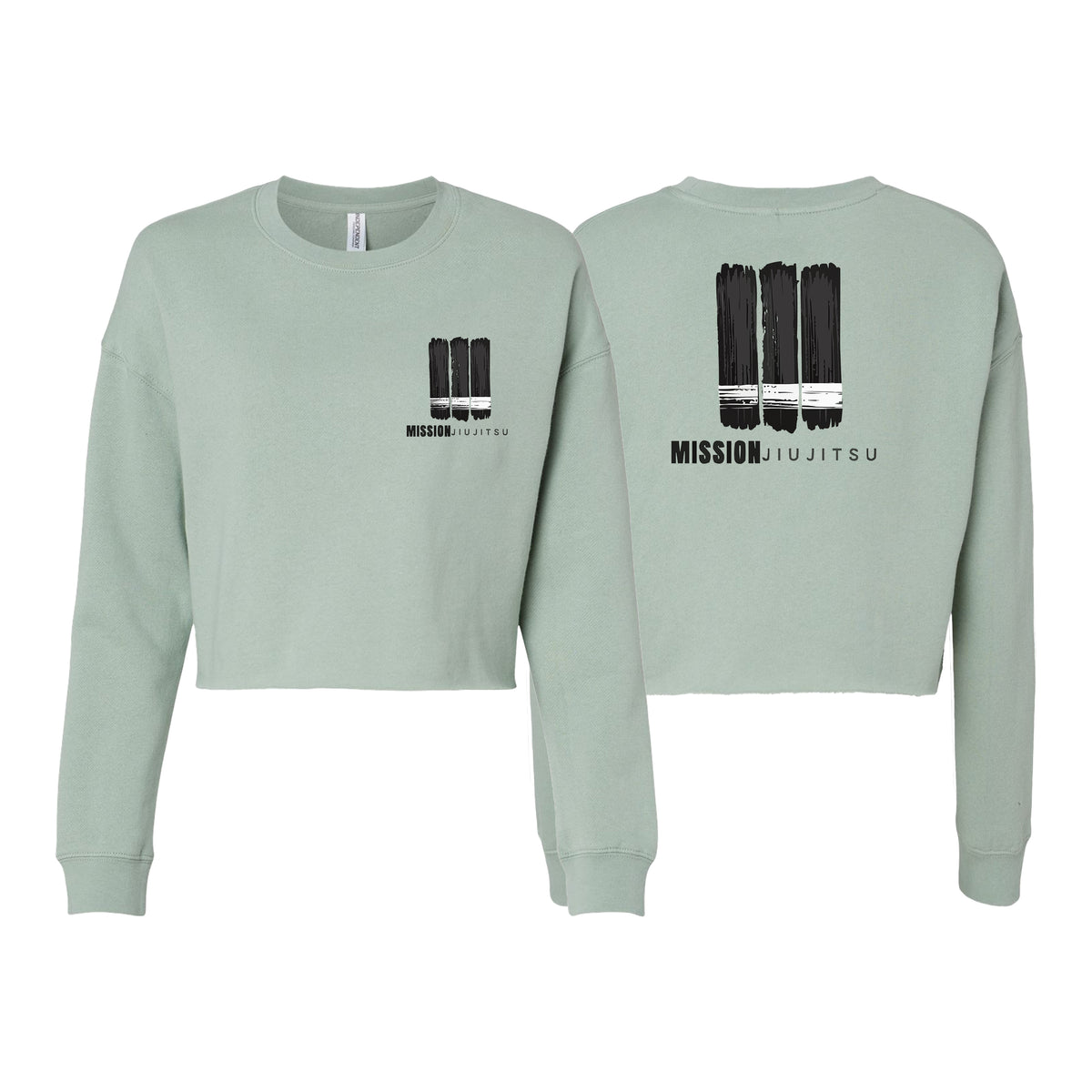 Mission JJ Women's Cropped Crewneck Sweatshirt #8016 A