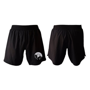 Ares BJJ Official All Black Custom Shorts 2.0