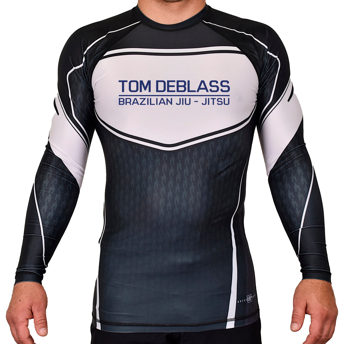 Tom DeBlass Academy Rash Guards Black/White #8003