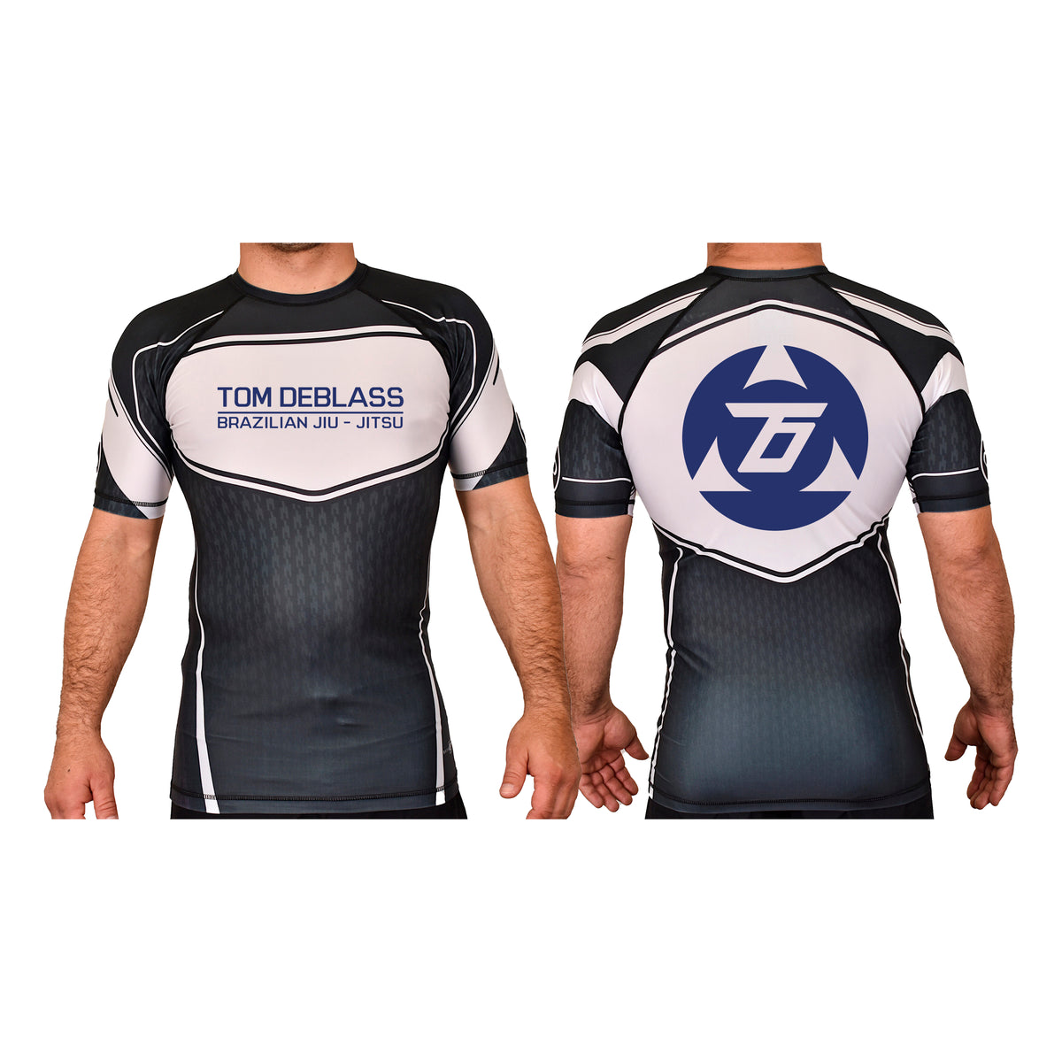 Tom DeBlass Academy Rash Guards Black/White #8003
