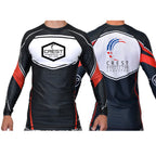 Crest Brazilian Jiu Jitsu Academy Ranked Long Sleeve Rash Guards #8008