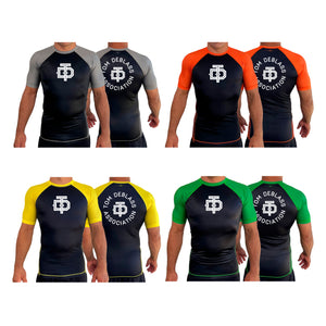 Tom DeBlass Association All Black Ranked Short Sleeve Rash Guards