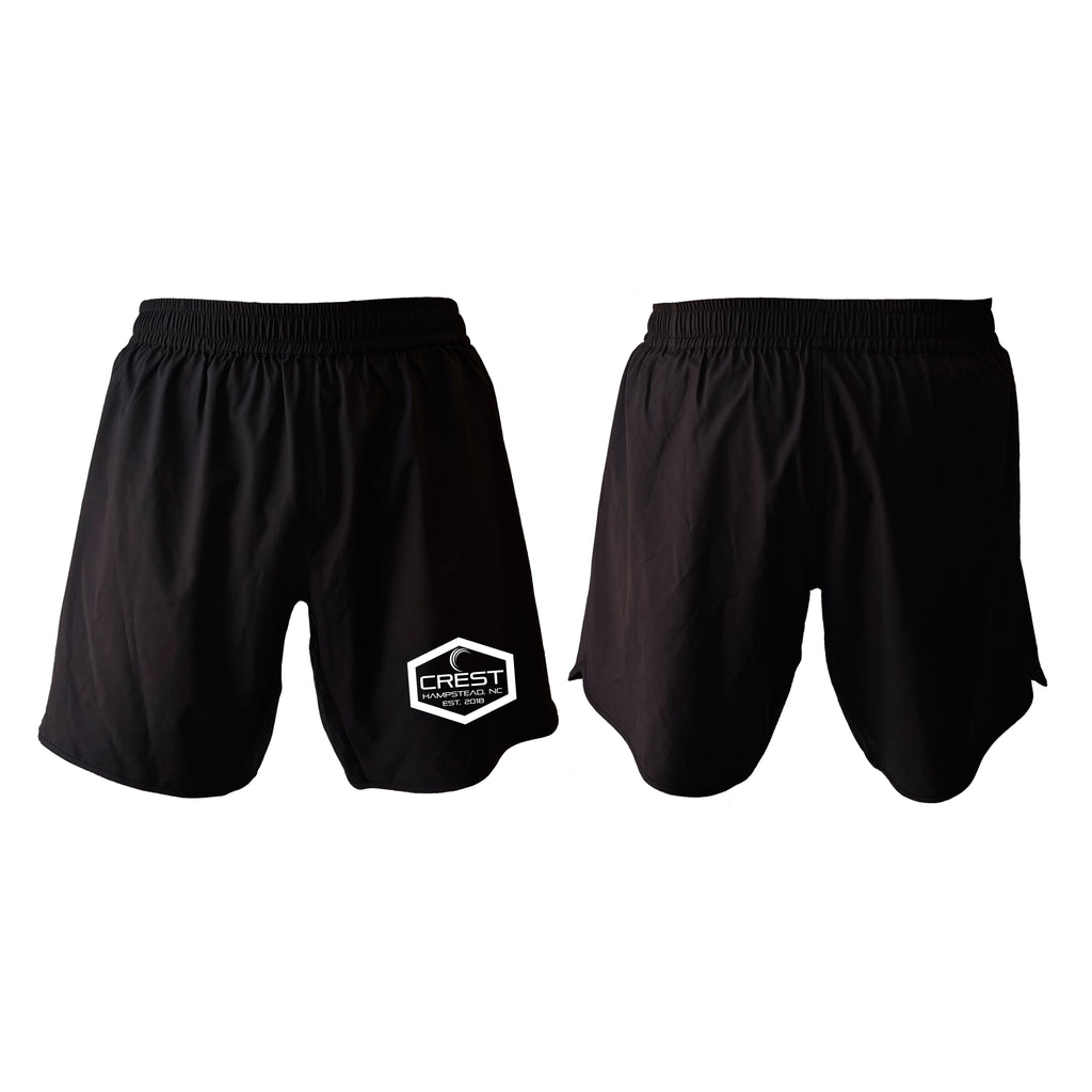 Crest Brazilian Jiu Jitsu All Black Custom Shorts 2.0 #8008
