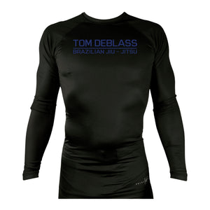 Tom DeBlass All Black Custom Rash Guards Long Sleeve #8003