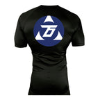 Tom DeBlass All Black Custom Rash Guards Short Sleeve #8003