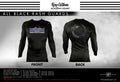 Black All Black Custom Rash Guards Long Sleeves