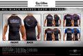 All Black Ranked Short Sleeve Rash Guards