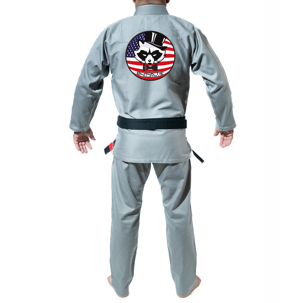 Black Tie/Trinity Jiu Jitsu Academy Kids Gi - Gray #674 A