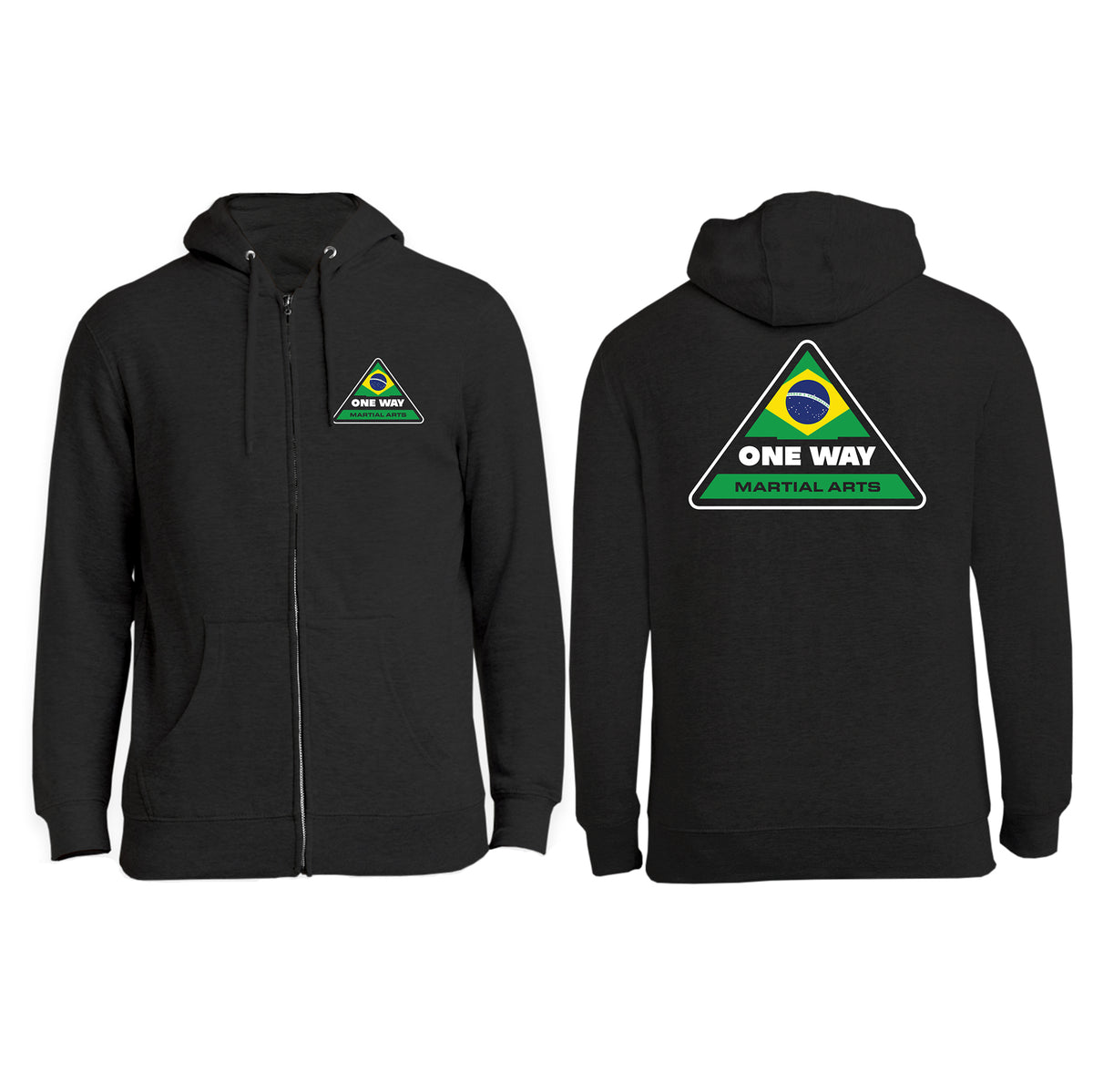 One Way Brazil Zip-Up Hoodies