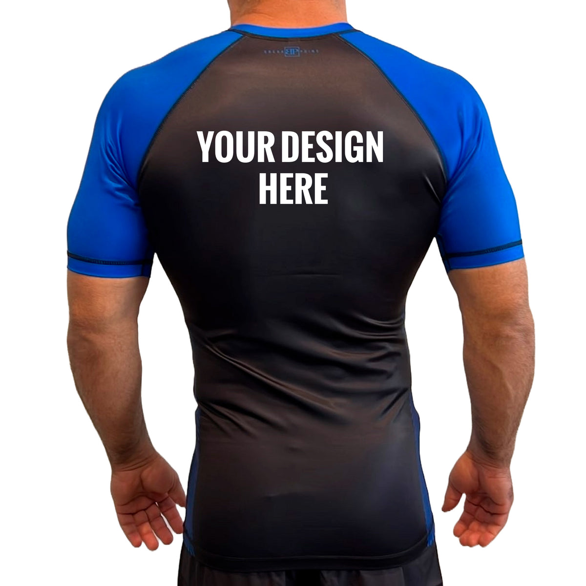 All Black Ranked Short Sleeve Rash Guards