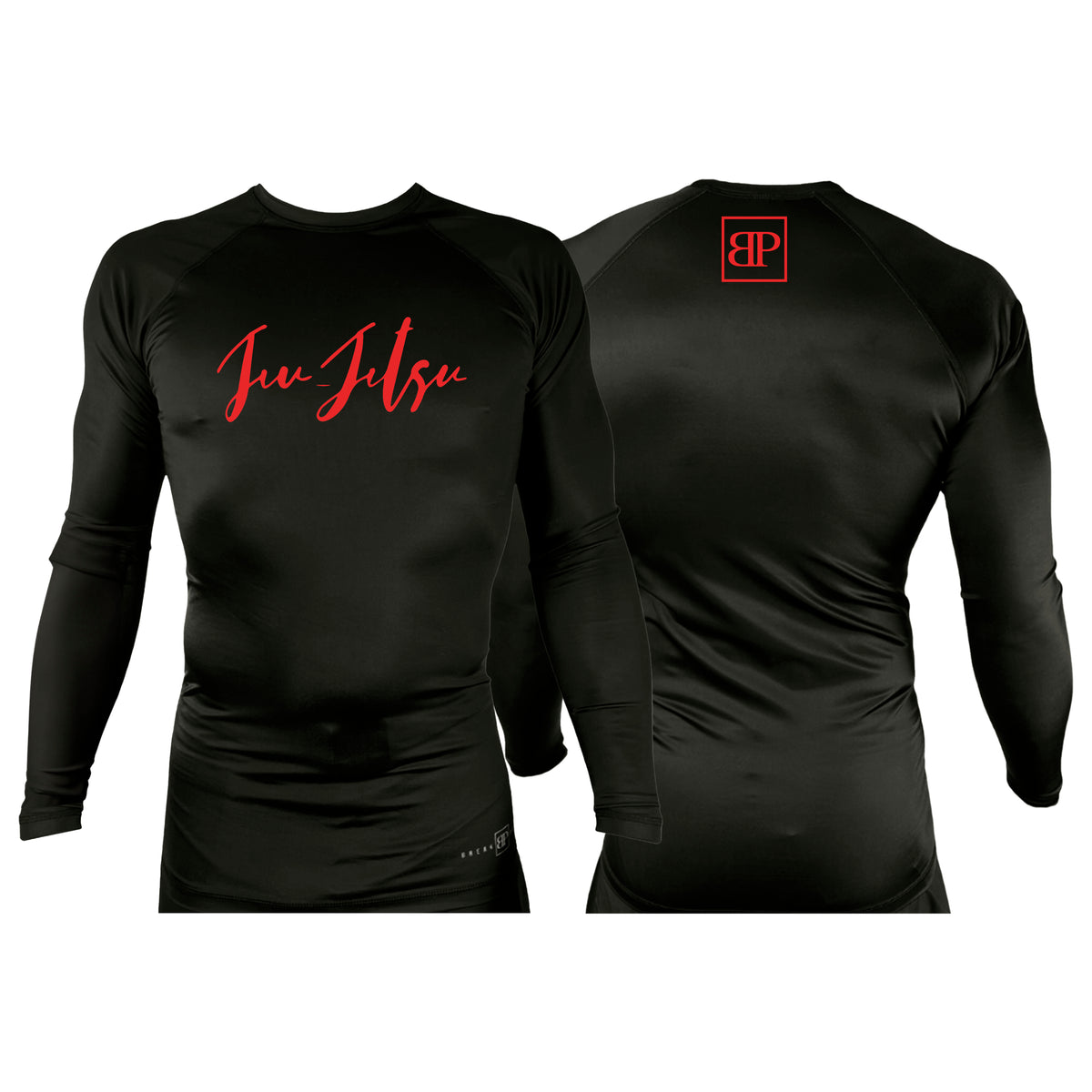 Break Point All Black Custom Rash Guards Long Sleeves
