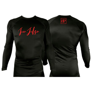 Break Point All Black Custom Rash Guards Long Sleeves