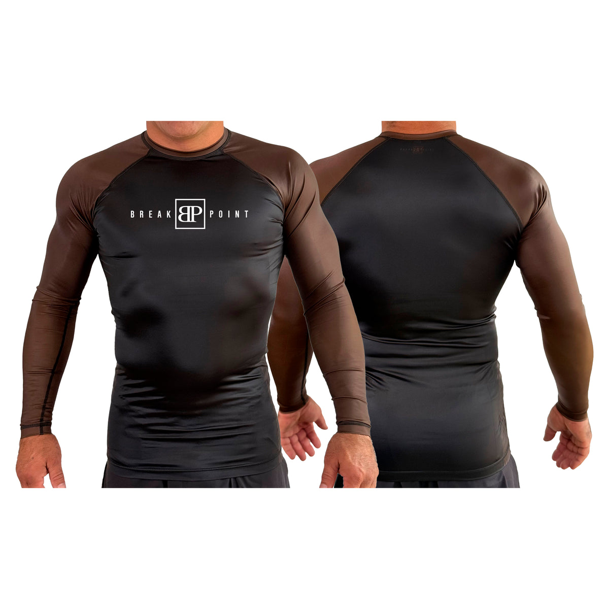 Break Point All Black Ranked Long Sleeve Rash Guards