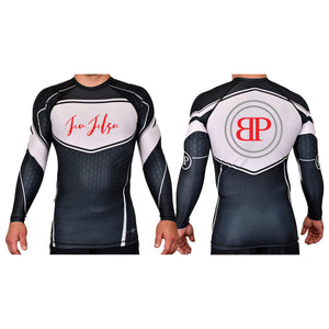 Break Point Academy Rash Guards Black/White