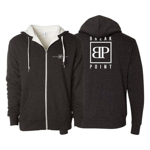 Break Point Sherpa Lined Zip-Up Hoodie