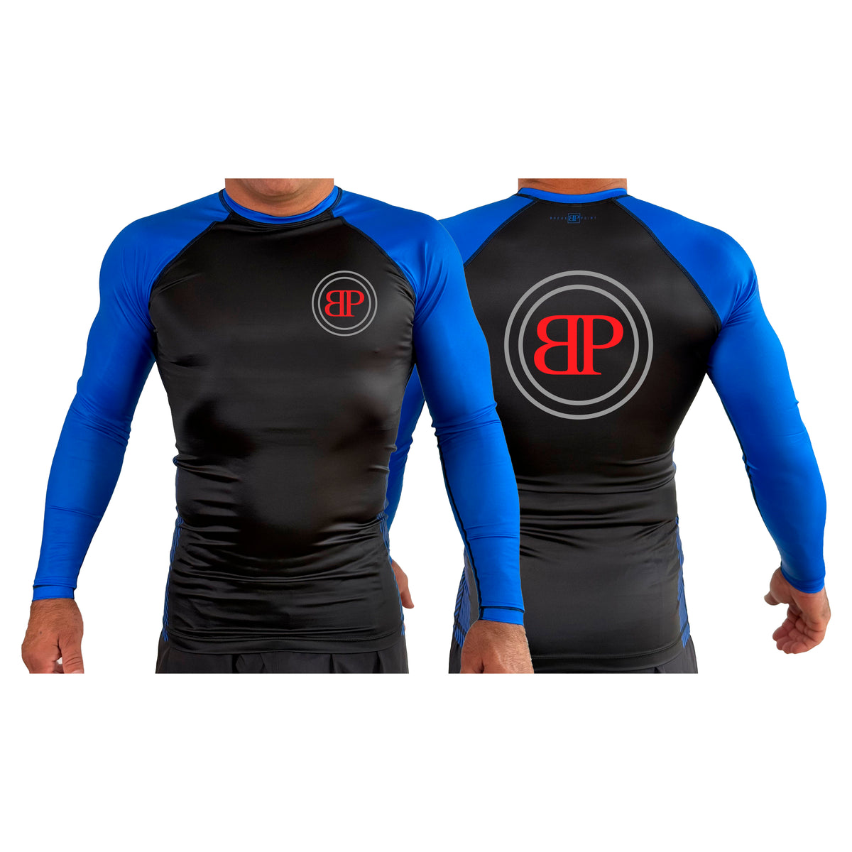 Break Point Classic All Black Ranked Long Sleeve Rash Guards