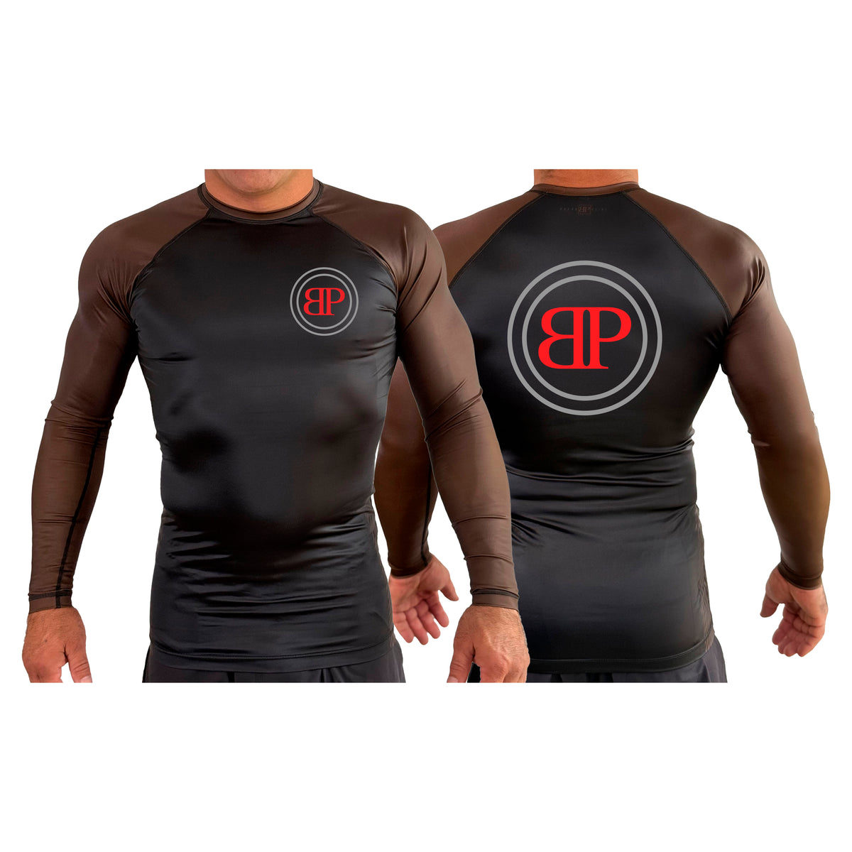 Break Point Classic All Black Ranked Long Sleeve Rash Guards