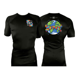 Break Point Autism Awareness Rash Guard - Short Sleeve
