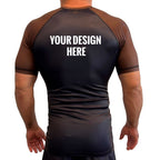 All Black Ranked Short Sleeve Rash Guards