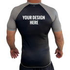 All Black Ranked Short Sleeve KIDS Rash Guards