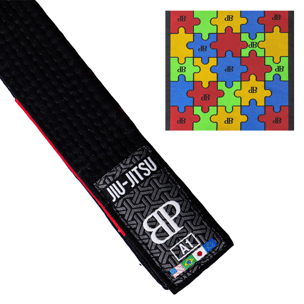 Break Point Jiu-Jitsu Autism Awareness Belt - AVAILABLE IN ALL COLORS