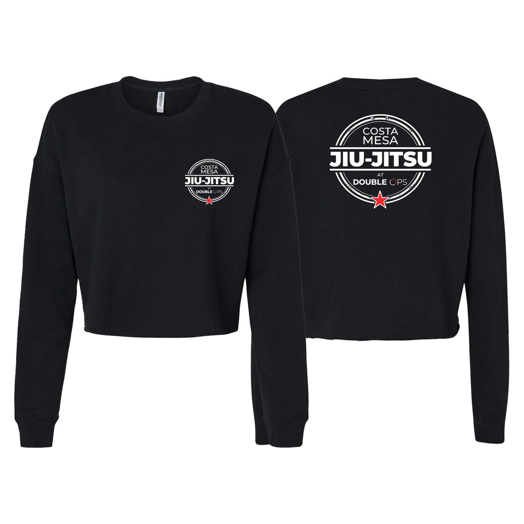 Costa Mesa Jiu Jitsu Women's Cropped Crewneck Sweatshirt #8014 A