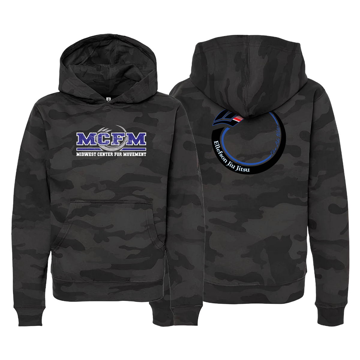 Black Camo Academy Sweater Kids Hoodie