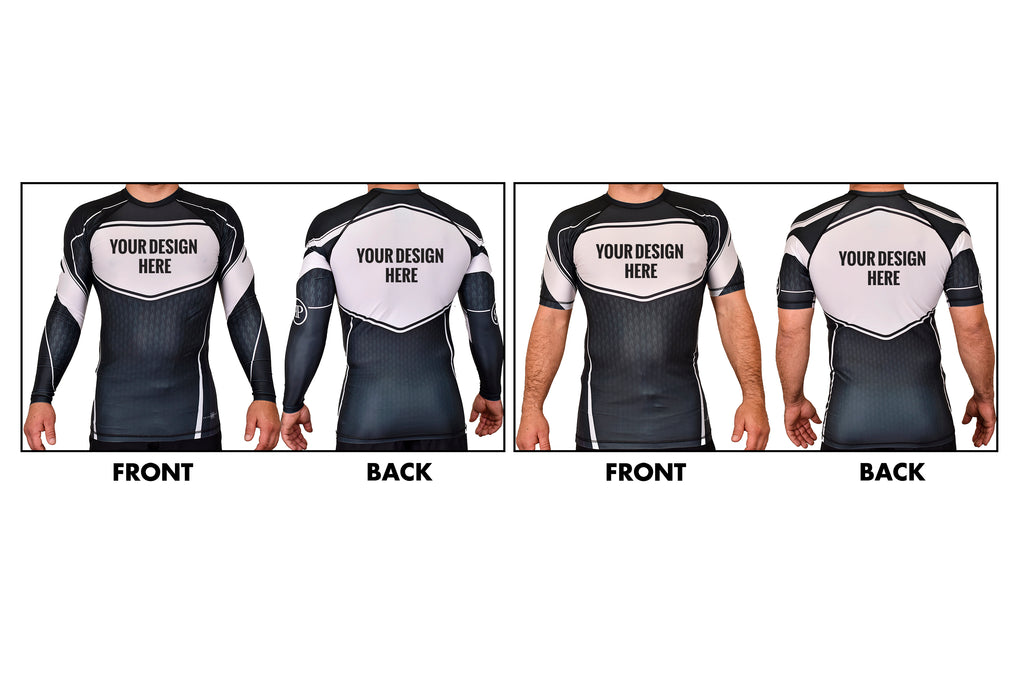 Academy Rash Guards Black/White