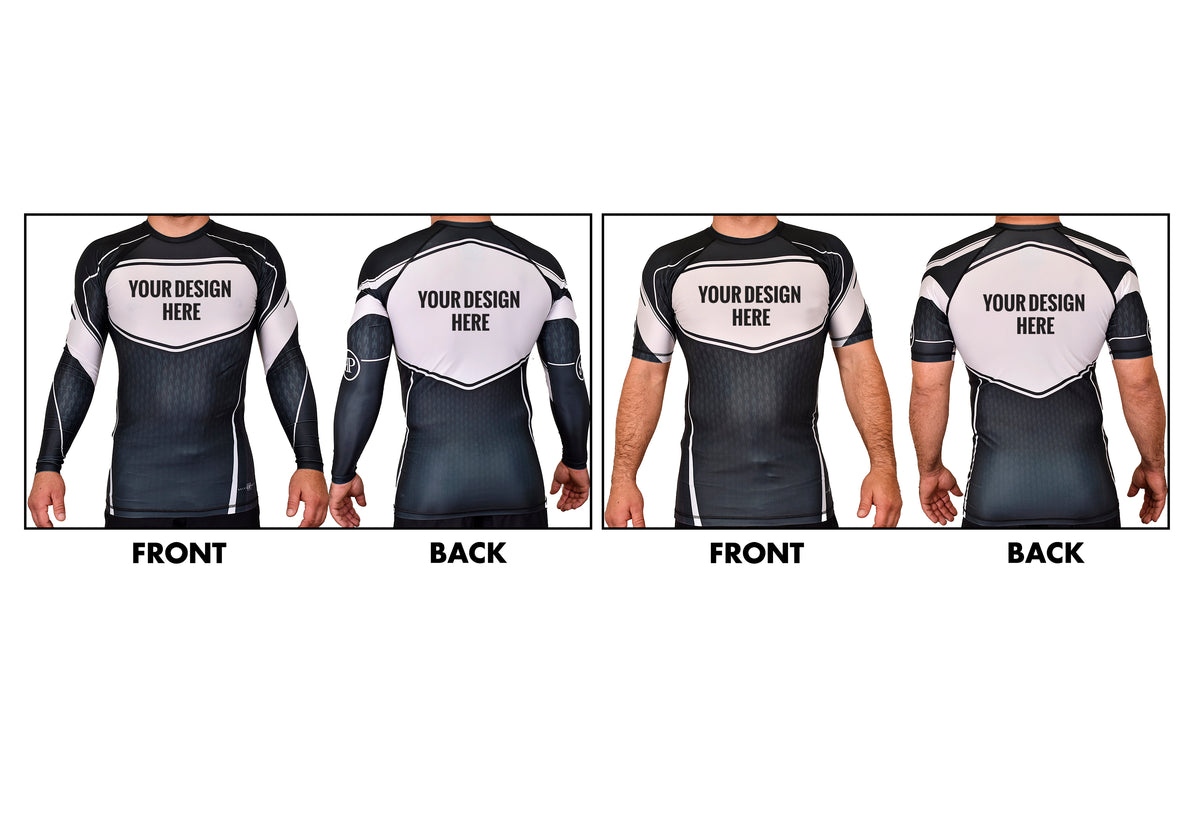 Academy Rash Guards Black/White