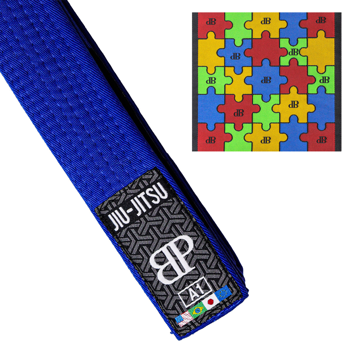 Break Point Jiu-Jitsu Autism Awareness Belt - AVAILABLE IN ALL COLORS