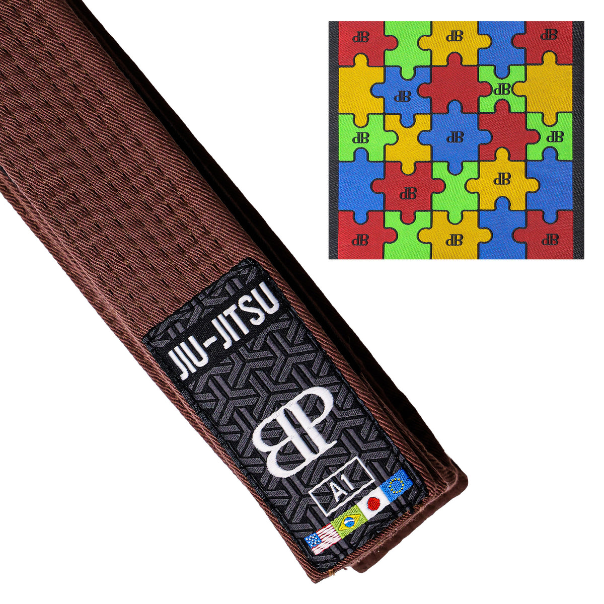 Break Point Jiu-Jitsu Autism Awareness Belt - AVAILABLE IN ALL COLORS