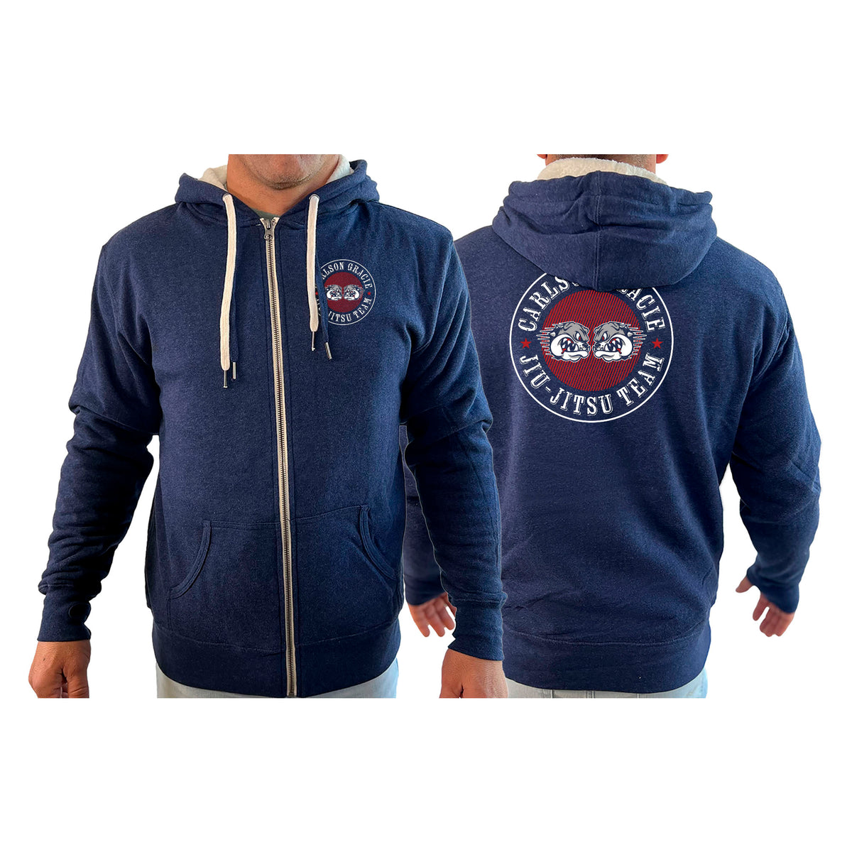 Carlson Gracie Star Sherpa Lined Zip-Up Hoodie