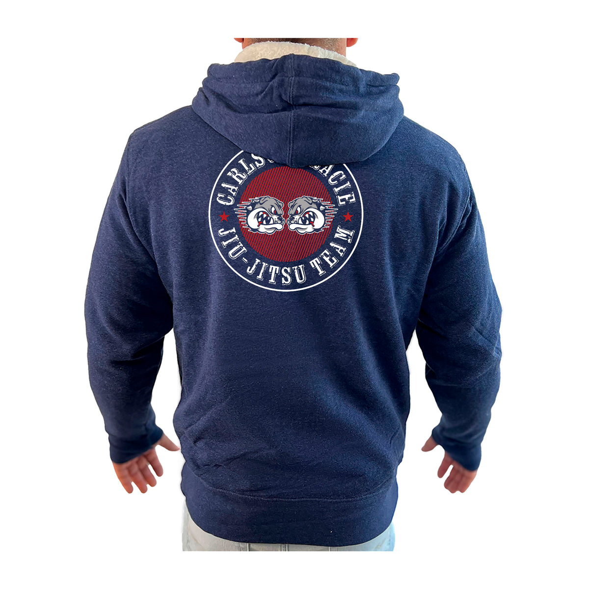 Carlson Gracie Star Sherpa Lined Zip-Up Hoodie
