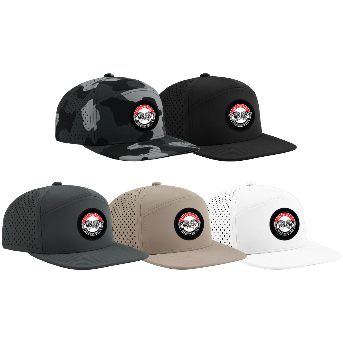 Carlson Gracie Team Academy Perforated Hats (Red)
