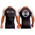 Carlson Gracie Team All Black Ranked Short Sleeve Rash Guards