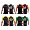 Carlson Gracie Team All Black Ranked Short Sleeve Rash Guards