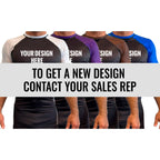 All Black Ranked Short Sleeve Rash Guards