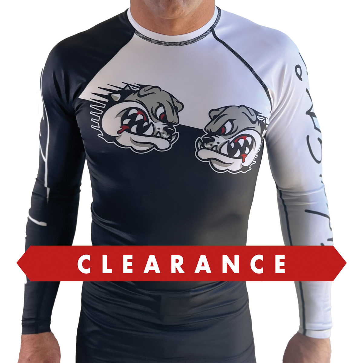 Carlson Gracie B/W Signature Long Sleeve Rash Guard