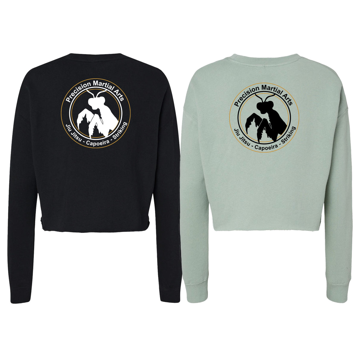 Precision Martial Arts Women's Cropped Crewneck Sweatshirt #8266 D