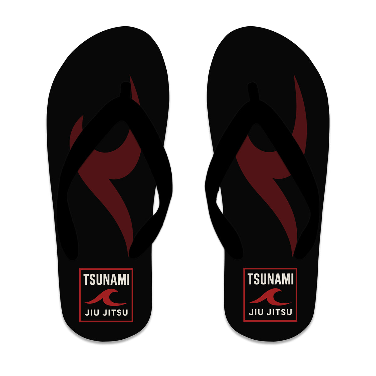 Tsunami Jiu Jitsu Academy Flip Flops #8075 A