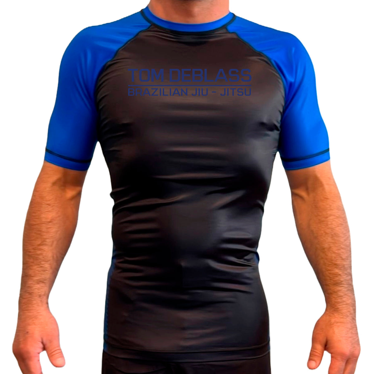 Tom DeBlass All Black Ranked Short Sleeve Rash Guards #8003