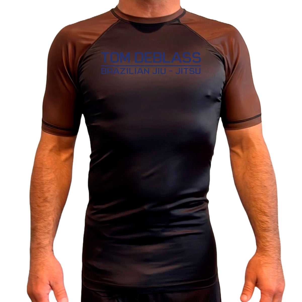 Tom DeBlass All Black Ranked Short Sleeve Rash Guards #8003