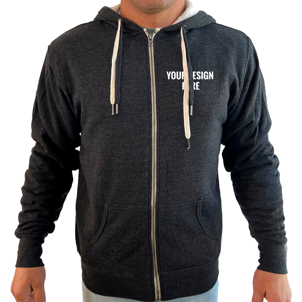 Academy Sherpa Lined Zip Up Hoodie