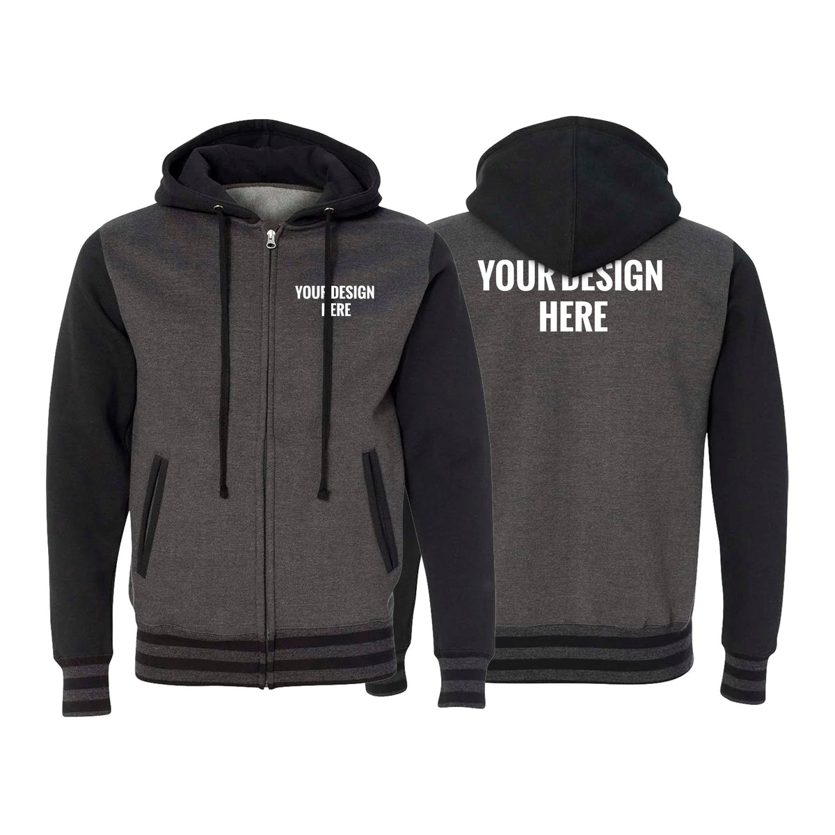 Academy Varsity Zip Up Hoodie