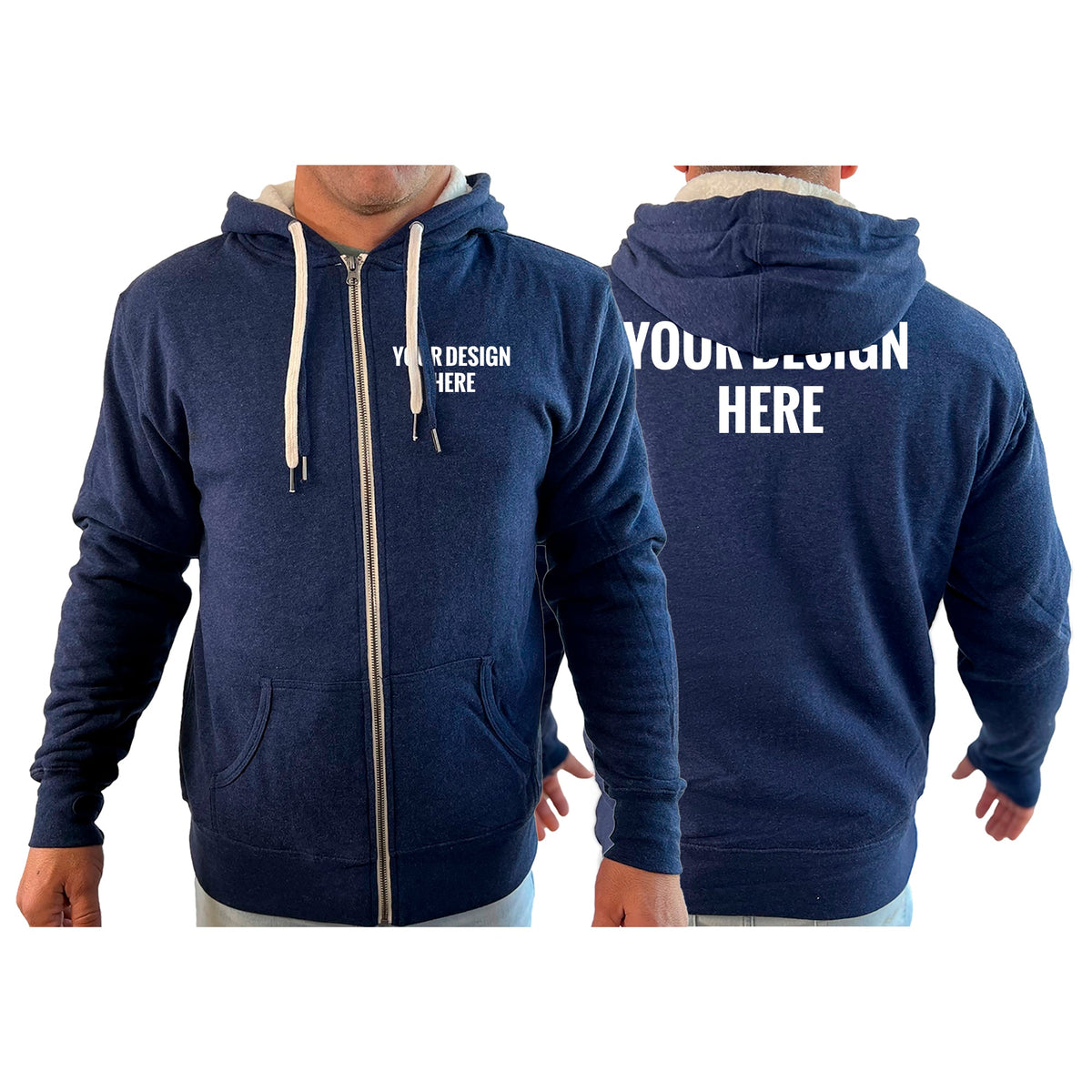 Academy Sherpa Lined Zip Up Hoodie