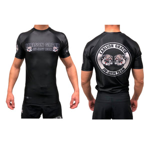 Carlson Gracie Original Rash Guard Black Short Sleeve
